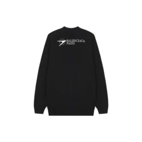 Pullover mit gesticktem Logo, mittlere Passform «Schwarz» 652981TKV871070