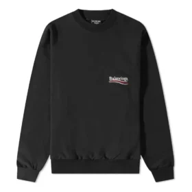 Pullover mit Rundhalsausschnitt «Black» für die Political Campaign 697869TKVI91070