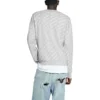 Pullover mit Rundhalsausschnitt und durchgehendem Logo «Hellgrau-Weiss» 702952T32331461