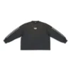 Pullover mit Rundhalsausschnitt und gesticktem BB-Logo am Ärmel «Washed Black White» 699191TMVG79034