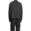 Pullover mit Rundhalsausschnitt und gesticktem BB-Logo am Ärmel «Washed Black White» 699191TMVG79034