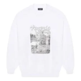Pullover mit Venezia-Print «White» 652981TKV899094