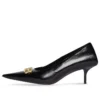 Pumps «Black Shiny Lambskin» mit quadratischer Spitze, 60 mm Absatz, 694739WBD821080