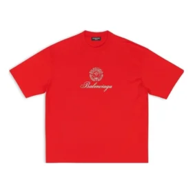 Qixi Crest T-Shirt, mittlere Passform «Rot» 612966TMVL46971
