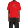 Qixi Crest T-Shirt, mittlere Passform «Rot» 612966TMVL46971