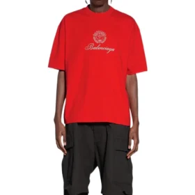 Qixi Crest T-Shirt, mittlere Passform «Rot» 612966TMVL46971