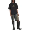 Qixi Crest T-Shirt, mittlere Passform «Schwarz» 612966TMVL41075