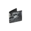 Quadratische, gefaltete Graffiti-Brieftasche «Black White» 594549210LH1090