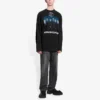 Rammstein Deutschland Band Crossover Langarm-T-Shirt Unisex Schwarz 651796TLV511000