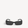 Rechteckige Damen-Sonnenbrille «Dynasty» in Schwarz Rechteckige Damen-Sonnenbrille «Dynasty» in Schwarz