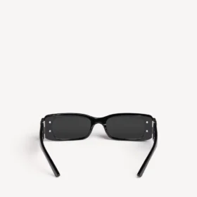 Rechteckige Damen-Sonnenbrille «Dynasty» in Schwarz