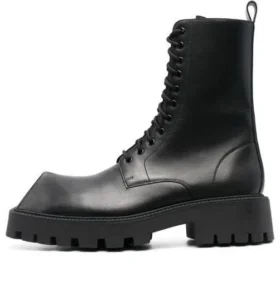 Rhino 25 mm Schnür-Stiefel «Black Smooth Calfskin» 712638WBB501000
