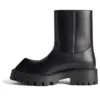Rhino Stiefeletten «Schwarzes glattes Kalbsleder» 763684WBB501000