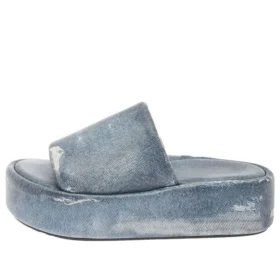 Rise Sandalen «Denim Print Leather» 656960WBMA14000