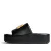 Rise Sandalen «Schwarzes, glänzendes Nappa-Lammleder» 788494WB7E11080