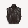 Ärmelloser Blouson für Damen in Mokka
