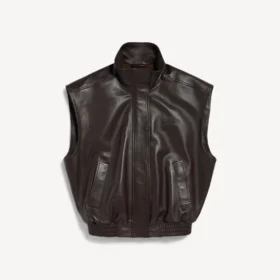 Ärmelloser Blouson für Damen in Mokka
