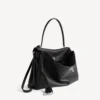 Rodeo-Handtasche, gross, genarbtes Kalbsleder, schwarz