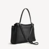 Rodeo-Handtasche, gross, genarbtes Kalbsleder, schwarz