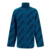 Rollkragenpullover mit All-Over-Logo «Petrol Blue» 657402T15672470