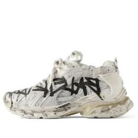 Runner Graffiti Sneaker «White Black» 772774W3RBQ9010