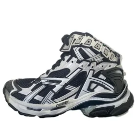 Runner High-Top-Sneaker «Bicolor Schwarz und Weiss» 695764W3RH29010