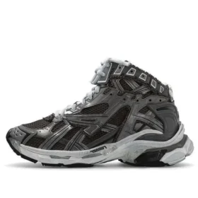 Runner High-Top-Sneaker «Graues, wildlederähnliches Nylongewebe» 695764W3RH31891