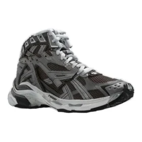 Runner High-Top-Sneaker «Graues, wildlederähnliches Nylongewebe» 695764W3RH31891