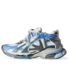 Runner-Sneaker «Blau und Grau aus Nylon und wildlederähnlichem Stoff» 772774-W3RNY4912