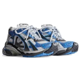 Runner-Sneaker «Blau und Grau aus Nylon und wildlederähnlichem Stoff» 772774-W3RNY4912