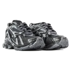 Runner-Sneaker «Dunkelgrau und Schwarz, Mesh und Nylon» 677403W3RBR1515