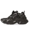 Runner-Sneaker «Schwarzes Mesh und Nylon mit transparenter, mehrfarbiger Verzierung» 677402W3RB11000
