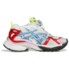 Runner-Sneaker «Weiss Blau Rot Mesh und Nylon» 677403W3RB69645