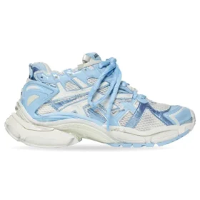 Runner Sneaker «White Baby Blue Mesh and Nylon» 677402W3RB29744