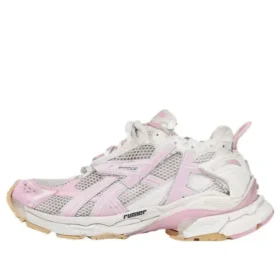 Runner Sneaker «White Baby Pink Mesh and Nylon» 677402W3RB39059