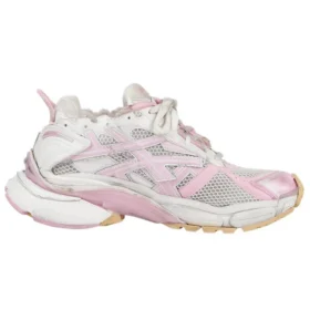 Runner Sneaker «White Baby Pink Mesh and Nylon» 677402W3RB39059