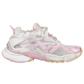 Runner Sneaker «White Baby Pink Mesh and Nylon» 677403W3RB39059