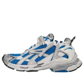 Runner Sneaker «White Blue Mesh and Nylon» 677402W3RB34912