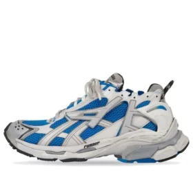 Runner-Sneaker «White Blue Mesh and Nylon» 677403W3RB34912
