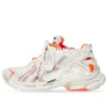 Runner Sneaker «White Fluo Orange Mesh and Nylon» 677402W3RBM9770