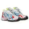 Runner Sneaker «Worn Out White Blue Red Mesh and Nylon» 677402W3RB69645