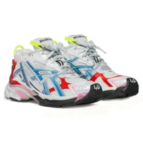Runner Sneaker «Worn Out White Blue Red Mesh and Nylon» 677402W3RB69645