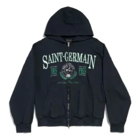 Saint Germain Full Zip Hoodie Regular Fit «Dark Blue» 803264TRVO98065