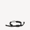 Saint-Germain-Spitzenarmband in Schwarz/Weiss/glänzendem Silber Saint-Germain-Spitzenarmband in Schwarz/Weiss/glänzendem Silber
