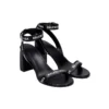 Sandalen mit durchgehendem Logo und High Heels «Black» 630041WBAE11090