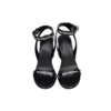 Sandalen mit durchgehendem Logo und High Heels «Black» 630041WBAE11090