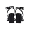 Sandalen mit durchgehendem Logo und High Heels «Black» 630041WBAE11090