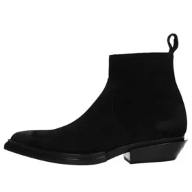 Santiago Stiefel aus schwarzem Wildleder «Schwarz» 579736WA7301000