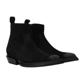 Santiago Stiefel aus schwarzem Wildleder «Schwarz» 579736WA7301000