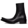 Santiago Stiefeletten «Schwarzes, mattes Kalbsleder» 745530WBDO01000